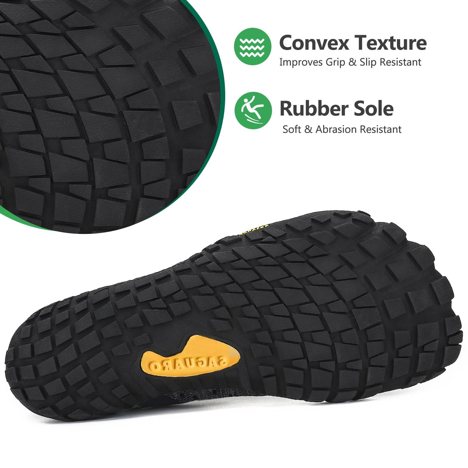 SAGUARO Barefoot Scarpe Minimaliste Uomo Comode e Leggere Antiscivolo Trekking Trail Running Scarpe Donna Estate Asciugatura Rapida Outdoor e Indoor