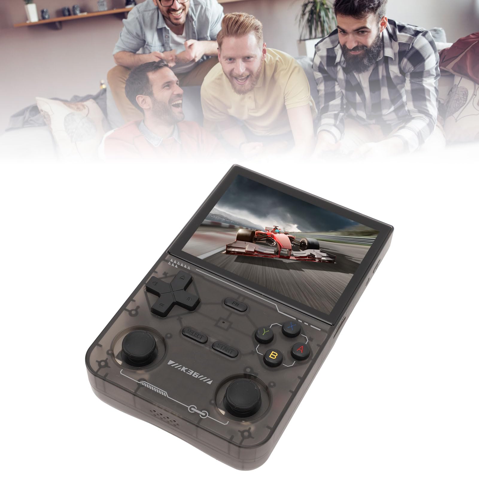 Yctze Joystick Reproductor de Juegos Portátil Pantalla de 3,5 Pulgadas Tarjeta de Memoria 64G para CPS1 CPS2 CPS3FBA Consola de Juegos Portátil Retro con Pantalla 640x480 Batería de