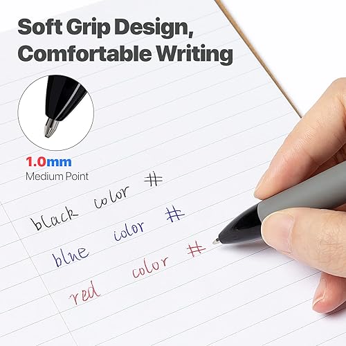 Miniatura 5 de Cambond Bolígrafo multicolor 3 en 1 de 0.039 pulgadas  3 colores retráctiles bolígrafos de enfermería para oficina, suministros escolares, regalo de