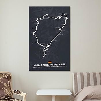 Amazon.co.jp: ニュルブルクリンクレーシングサーキットマップ