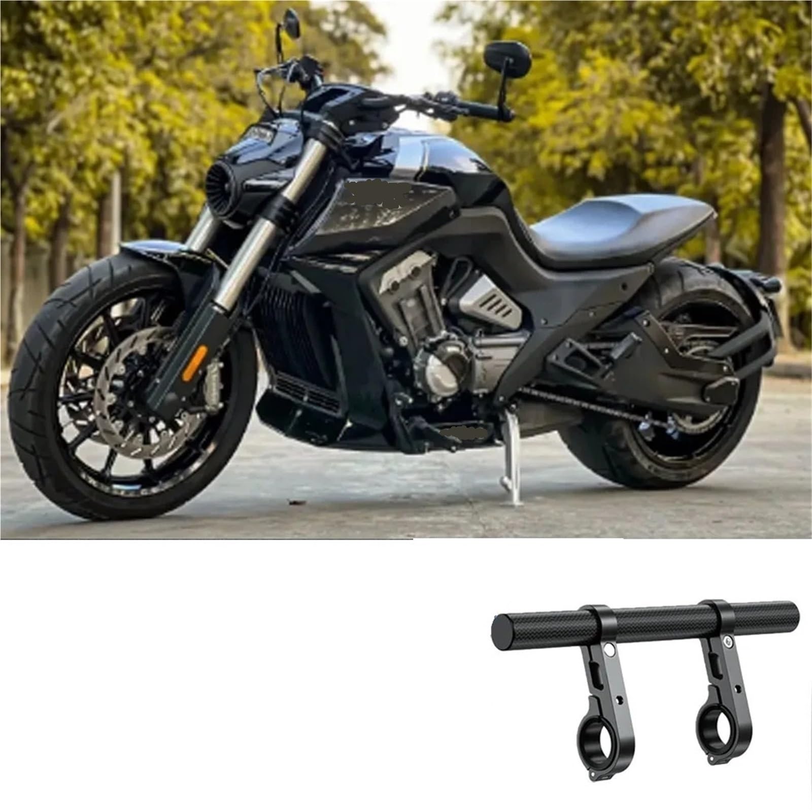 Porta Movil Soporte Navegación para Motocicleta, Soporte para Teléfono, Soporte GPS para Coche, Soporte Extensión para Manillar para Benda LFC700 LFC 700(GPS Bracket)