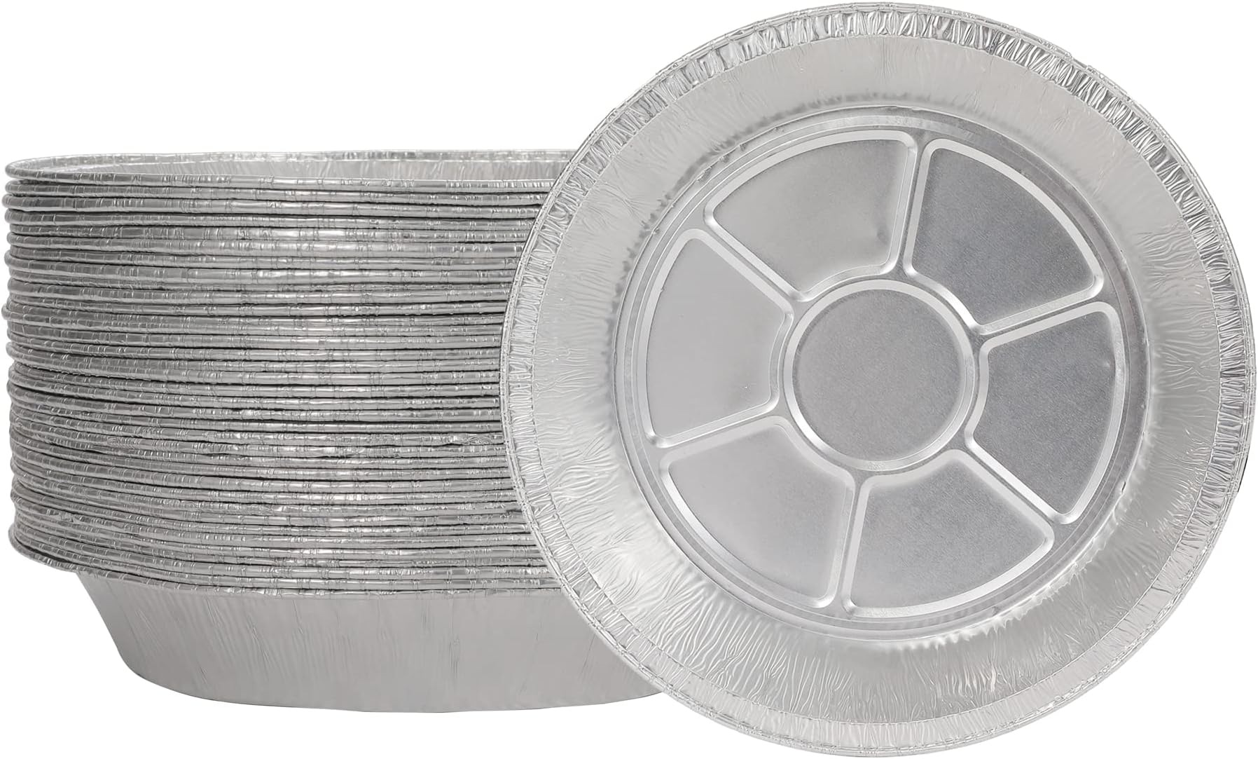 Waytiffer 9" Pie Pans (30pack) - Disposable Aluminum Foil Pie Tins,Heavy-duty, Baking Tin Plates, Standard Size