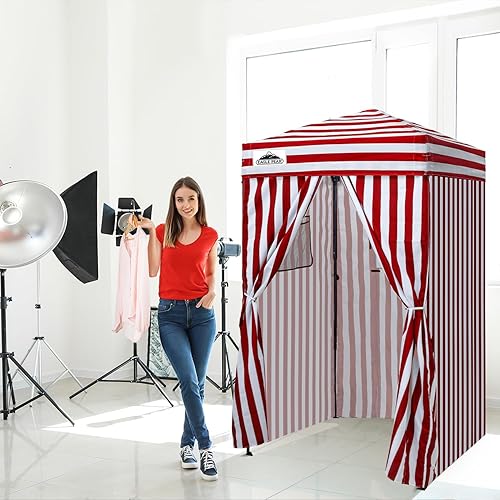 Vista 40 de EAGLE PEAK Flex - Toldo emergente ultra compacto de 4 x 4, refugio solar, vestidor, toldo portátil de privacidad tipo cabana para piscina, sesiones