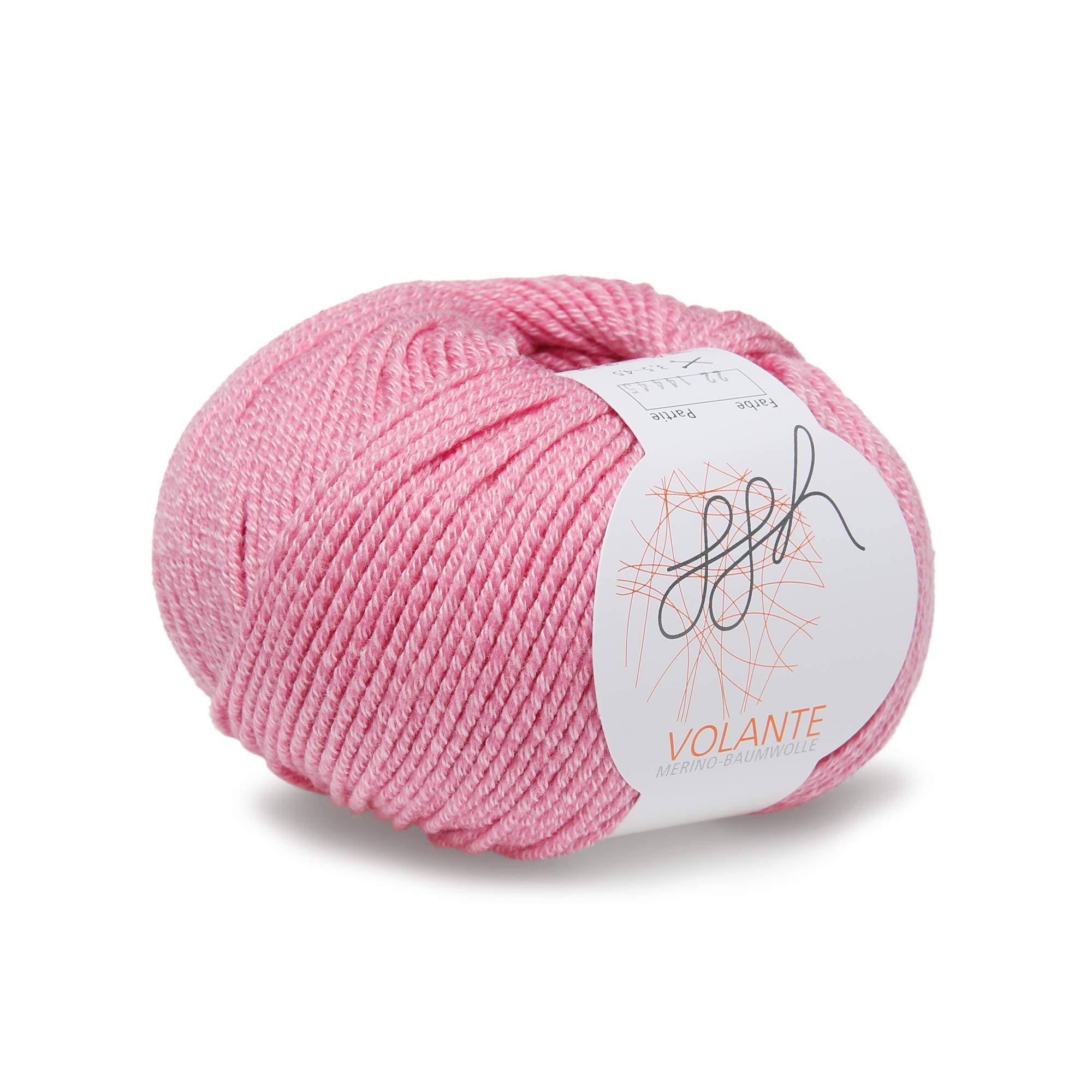 ggh Volante - 022 - Pink - Merino Wool with Cotton for Knitting and Crocheting - Image 4