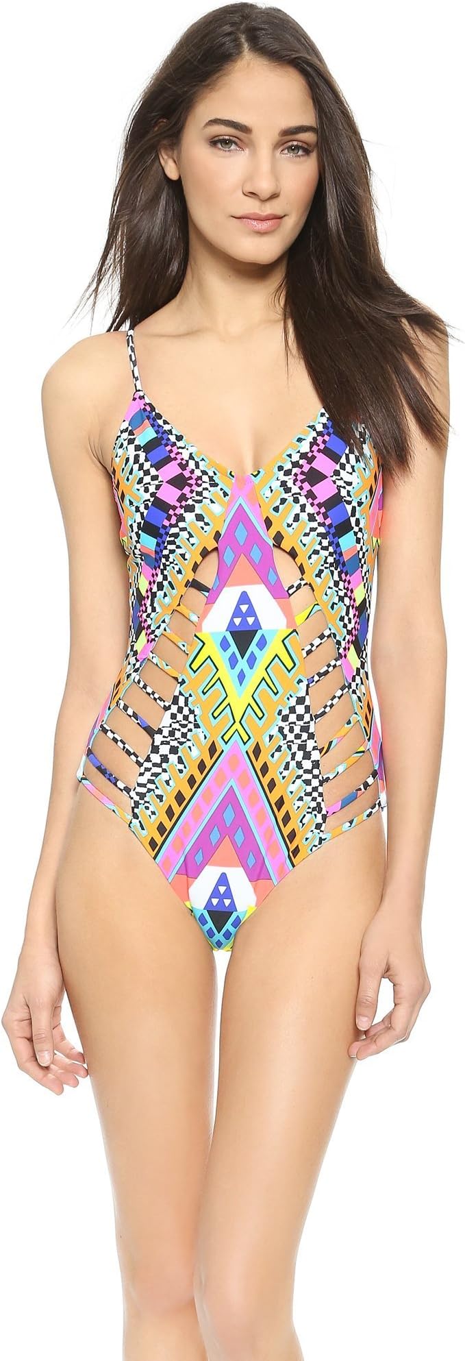 Mara Hoffman Women's Standard Lattice Maillot