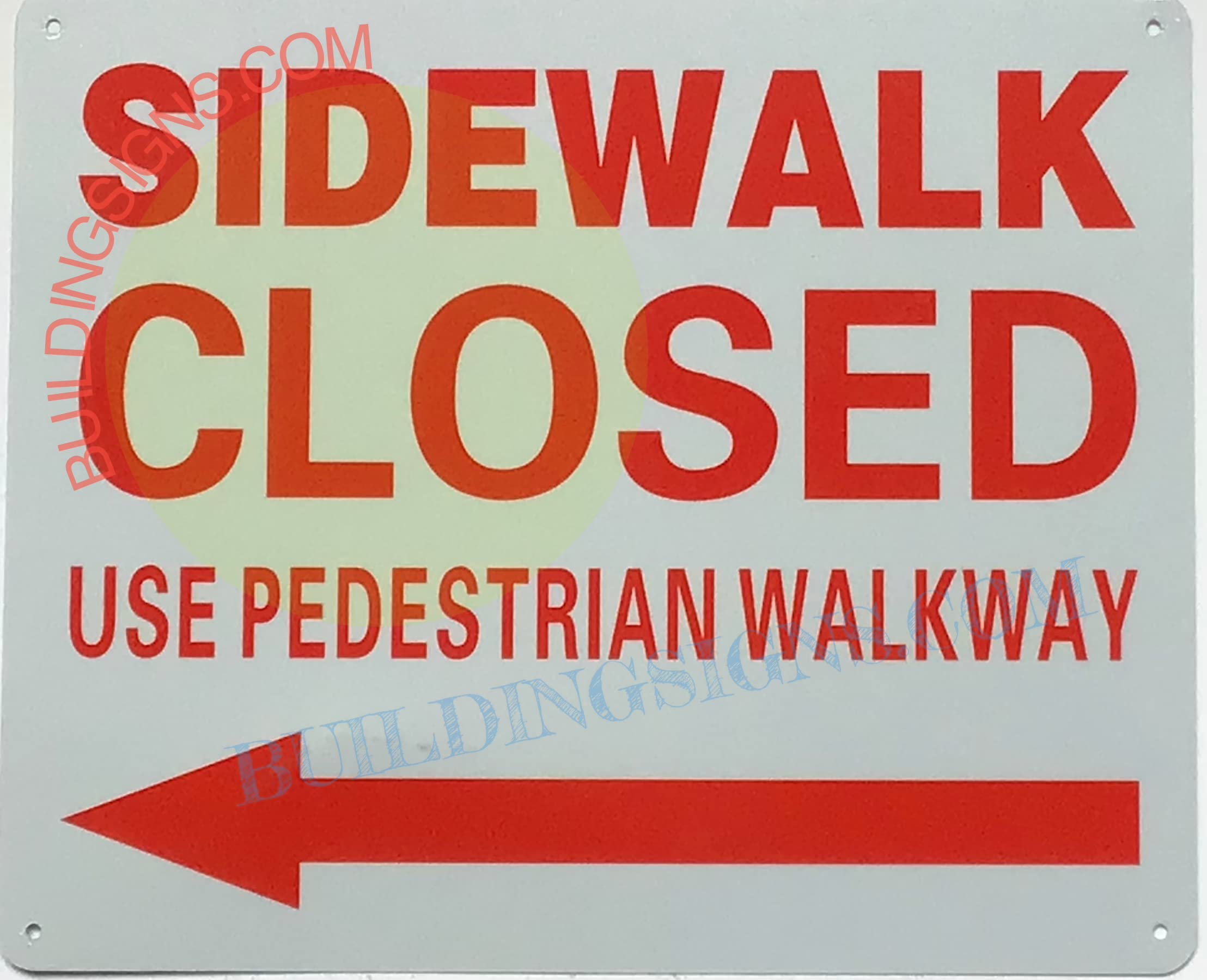 Amazon.com: SIDEWALK CLOSED USE PEDESTRIAN WALKWAY ARROW