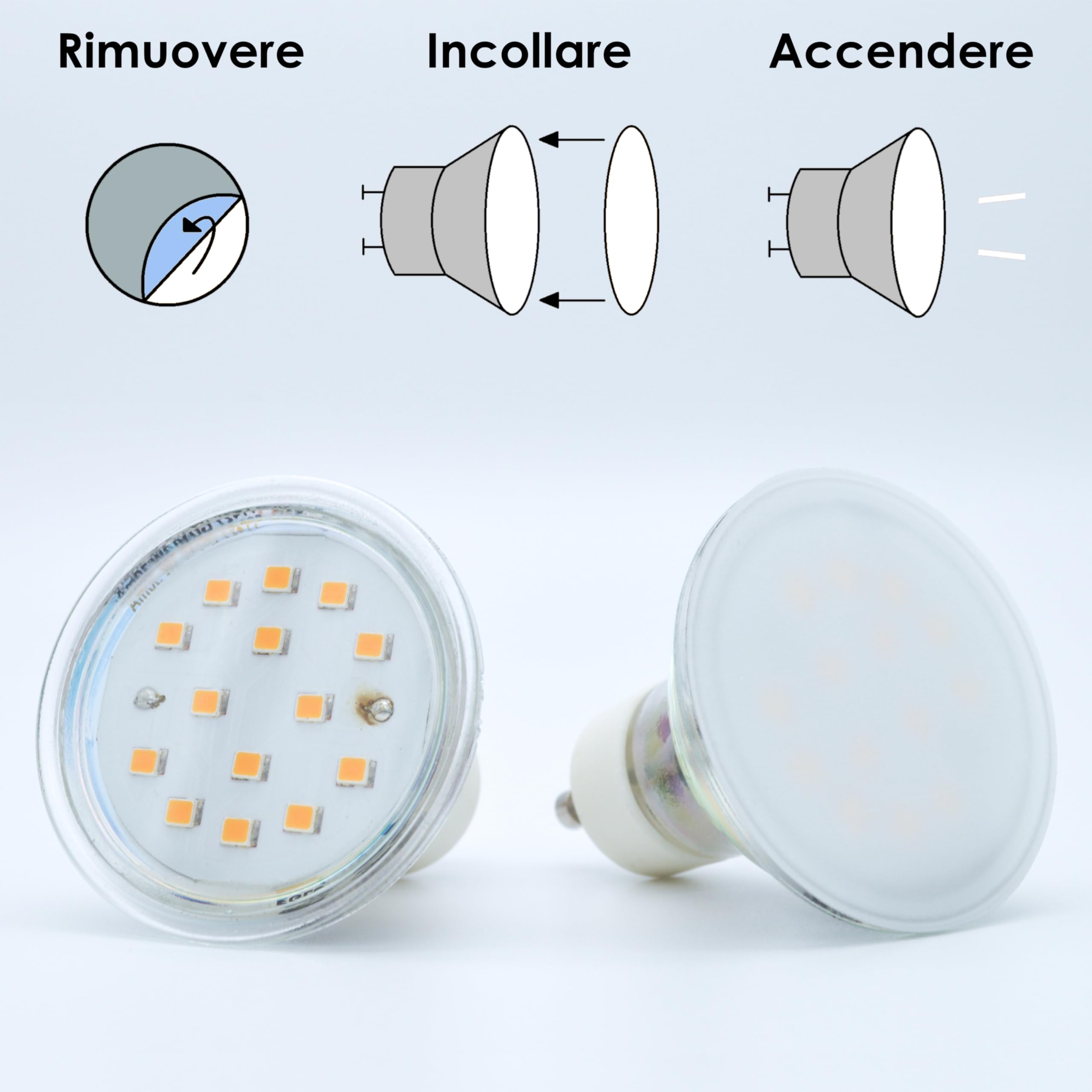 KROPP Pellicole diffusori autoadesive per lampade a LED, 20x12 cm, pellicola opaca per un effetto estetico gradevole e una diffusione morbida della luce, pellicola opalina per faretti a LED, 3 pezzi