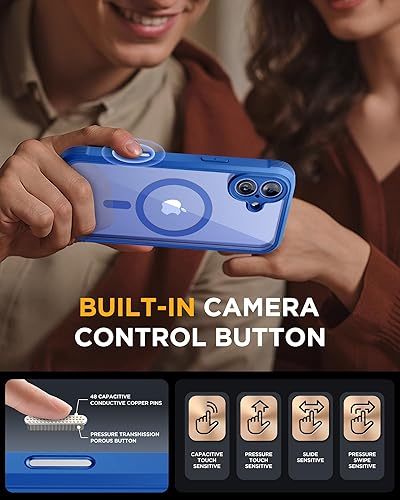 Miniatura 308 de Miracase Glass Series - Funda magnética para iPhone 15, compatible con MagSafe, de cuerpo completo, protector de pantalla de vidrio 9H integrado