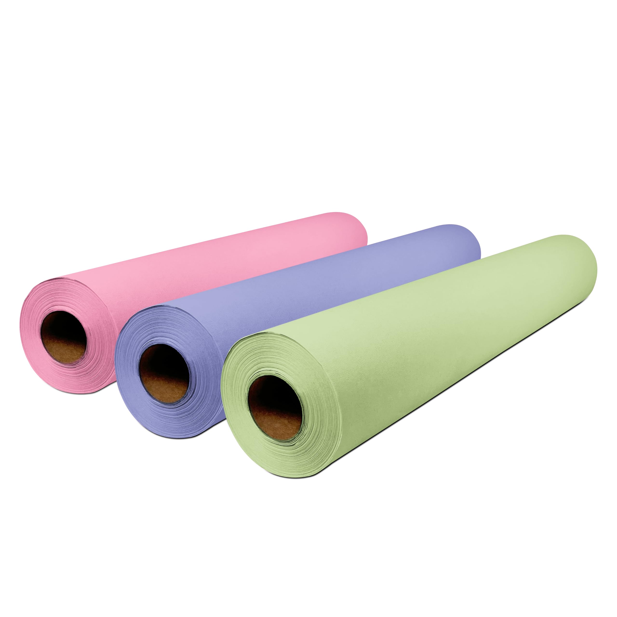 3 Rollos de Papel Camilla para Masaje Crepado Multicolor 60 cm x 70 m