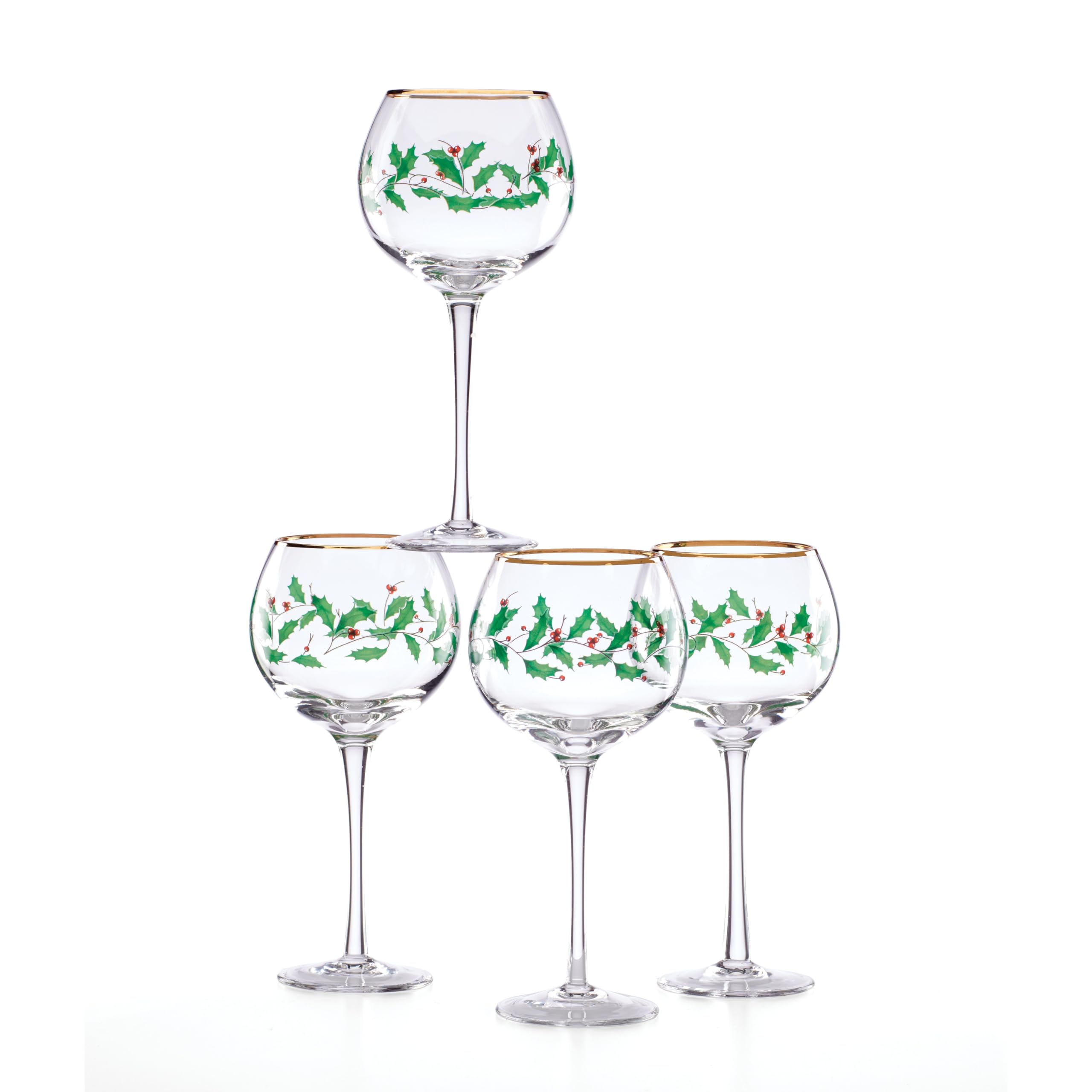 Lenox wine glasses christmas Clearance
