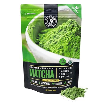 Amazon Com Jade Leaf Organic Matcha Green Tea Powder Authentic Japanese Origin Premium Second Harvest Culinary Grade 3 53 Ounce Grocery Gourmet Food