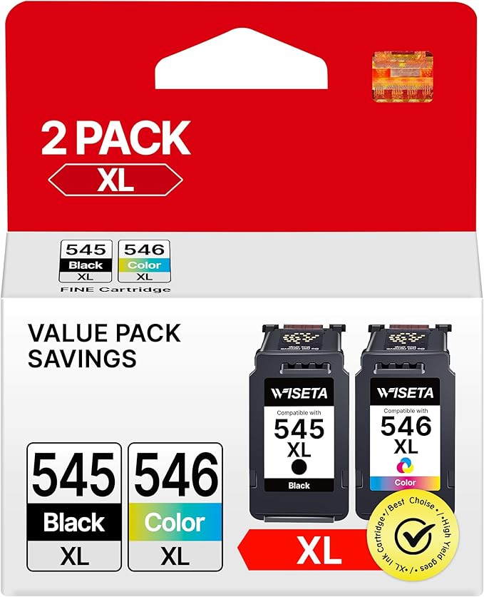 545XL 546XL Ink Cartridges Replacement for Canon 545 546 Ink Cartridges ...