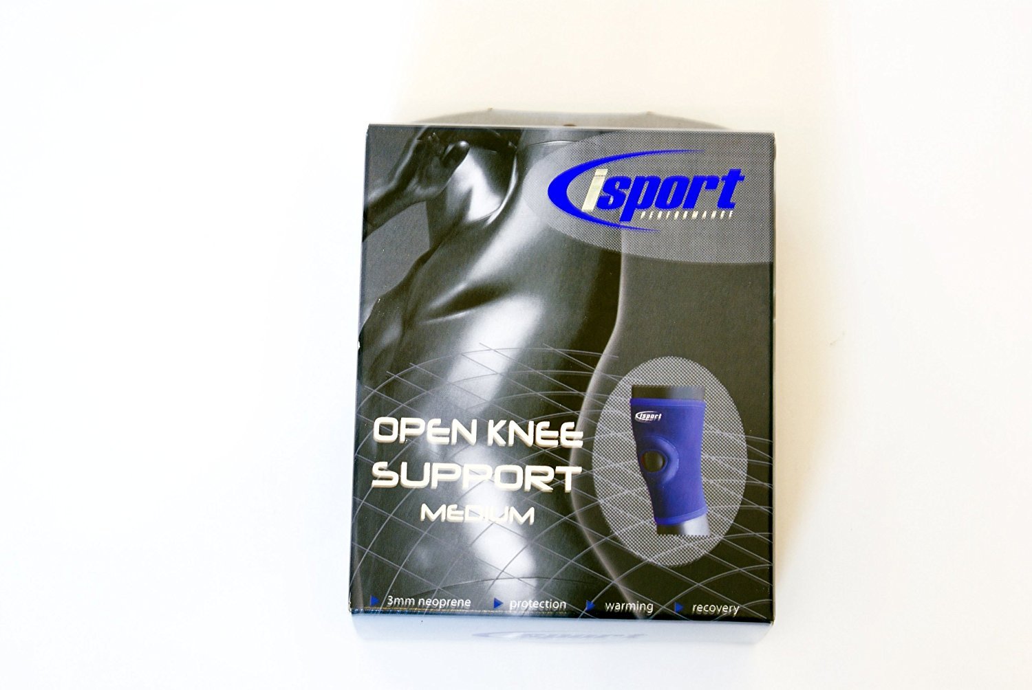 Isport Neoprene Open Knee Support Medium 35 to 40 cm