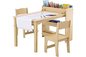 2-in-1 Step 2 Desk Deluxe Art Kids Desk and Chair Set for Toddlers