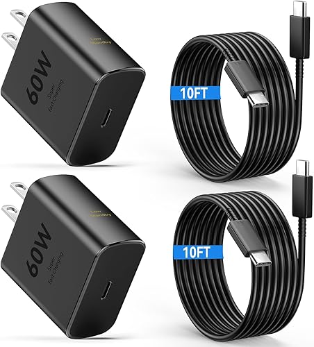 Cargador USB C súper rápido de 60 W
