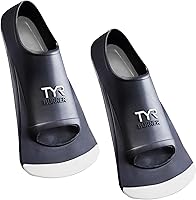 TYR Burner Swim Fins 2.0 - Training Fins for Stroke Technique, Natural Rubber Comfort, No-Slip Grip