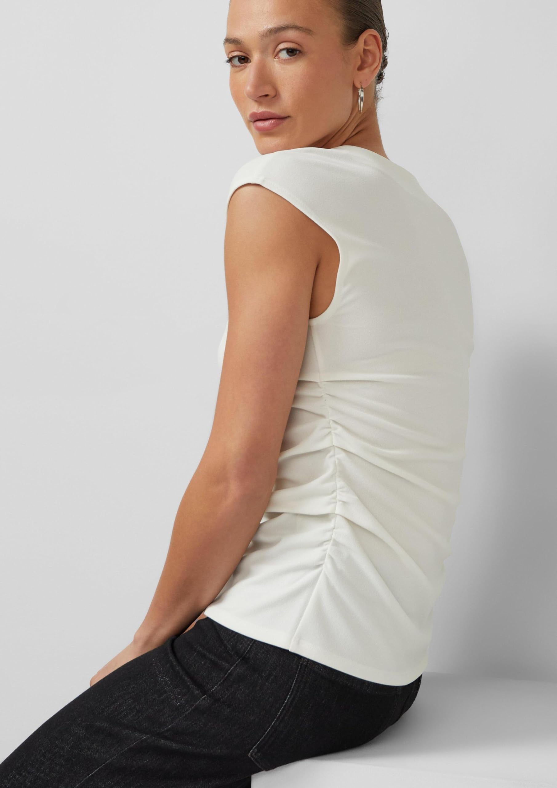 s.Oliver Elegantes Shirt mit seitlicher Raffung
