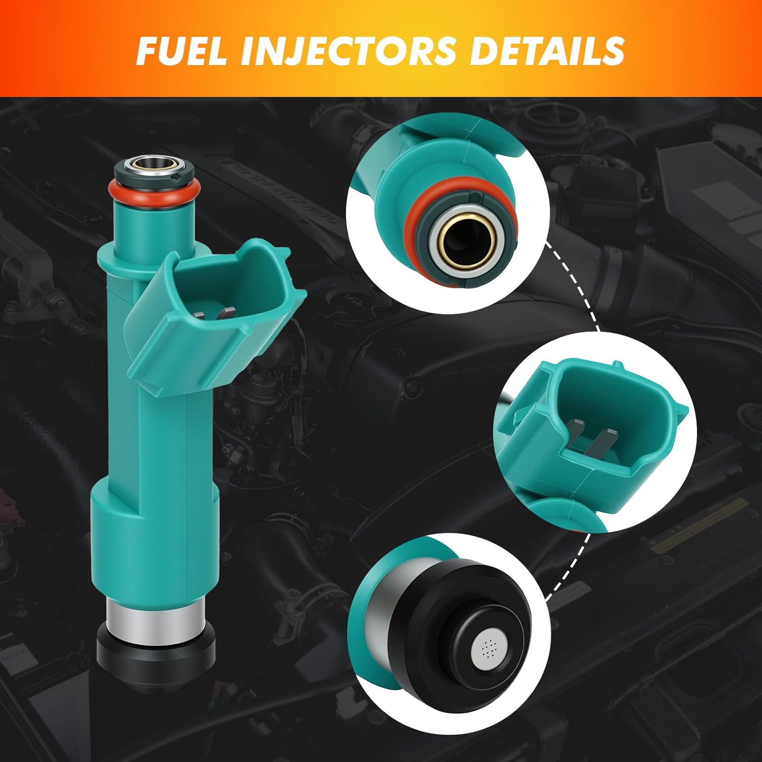2009-2013 Fuel Injector Compatible for Suzuki Grand Vitara 2009 2010 2011 2012 2013 Kizashi 2010-2013, 2.4L L4, Replace 1571078K00 FJ1094
