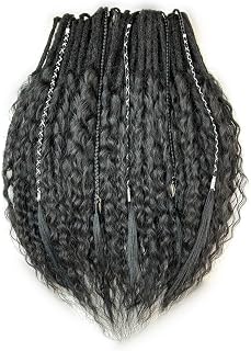 Curly dreadlocks Dark Brown - Black color double end Ombre Set, Ombre Dreads, Synthetic dreads, de dreads, se dreads, Custom Dreadlocks Extensions
