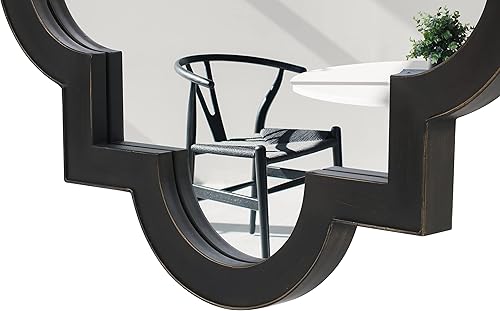 Miniatura 8 de VELLQUE Espejo de bronce para baño espejo de baño rústico para decoración de pared decoración de espejo de pared de entrada espejo de sala de estar