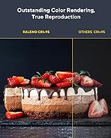 Vista 3 de RALENO Luz de Vídeo LED, Batería Integrada de 4000mAh*2 3200-5600K CRI95+ Ajuste de Brillo 0-100% en Luz de Cámara, para Iluminación de Vlog