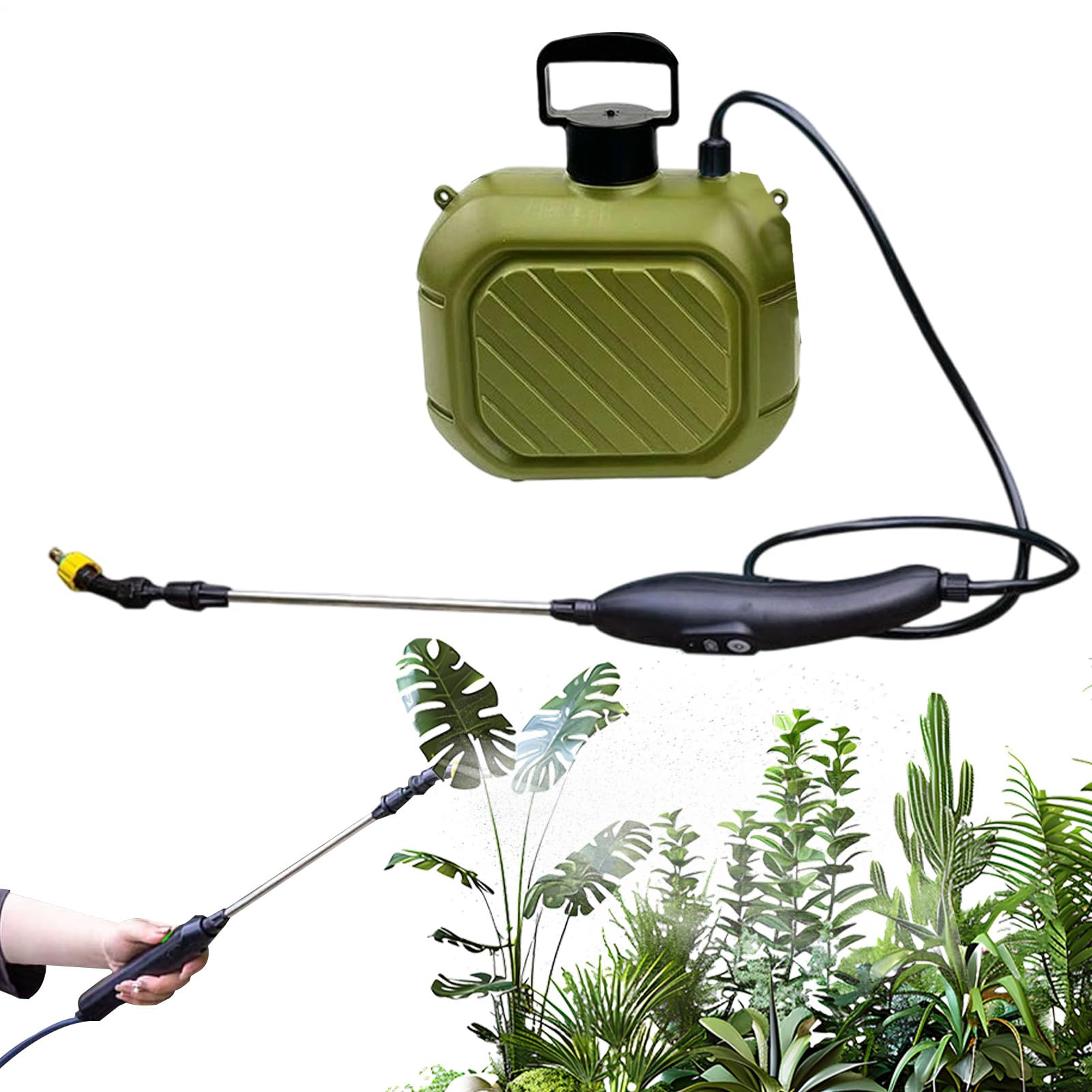 Irroratore A Batteria Automatico E Ricaricabile | Spruzzatore Per Prato Cordless Ricaricabile A Mano Per Spruzzare Acqua, Piante, Verdure, Fiori, Alberi, , Cortili, Giardino