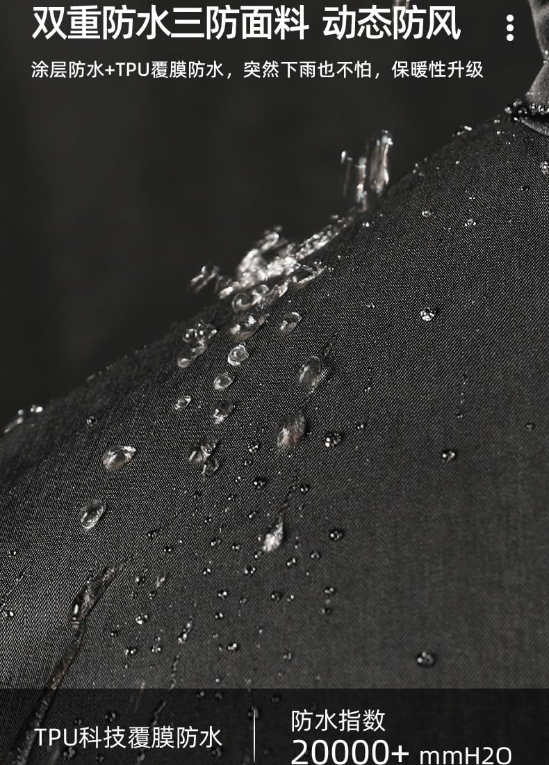 KYOFIS Traje De Nieve Mono De Esquí Aislado, Ropa De Moto A Prueba De Viento, Traje De Rescate Traje De Nieve, Impermeable A Prueba De Viento, for Adultos/Hombres/Mujeres(Black,XXX-Large)