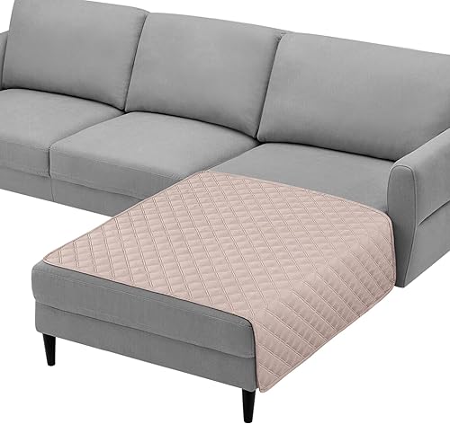 Miniatura 1 de TAOCOCO Funda de diván 100% impermeable, reversible, funda de asiento para mascotas, para sofá modular en forma de U, otomanos, sofá, protector de