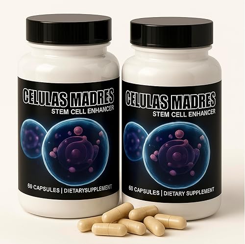 2 Botellas Celulas Madre Apoya Articulaciones y Músculos Células Madre Control Inmune 120 Cápsulas Madre Cell Plus. Potenciador de Vapor Natural