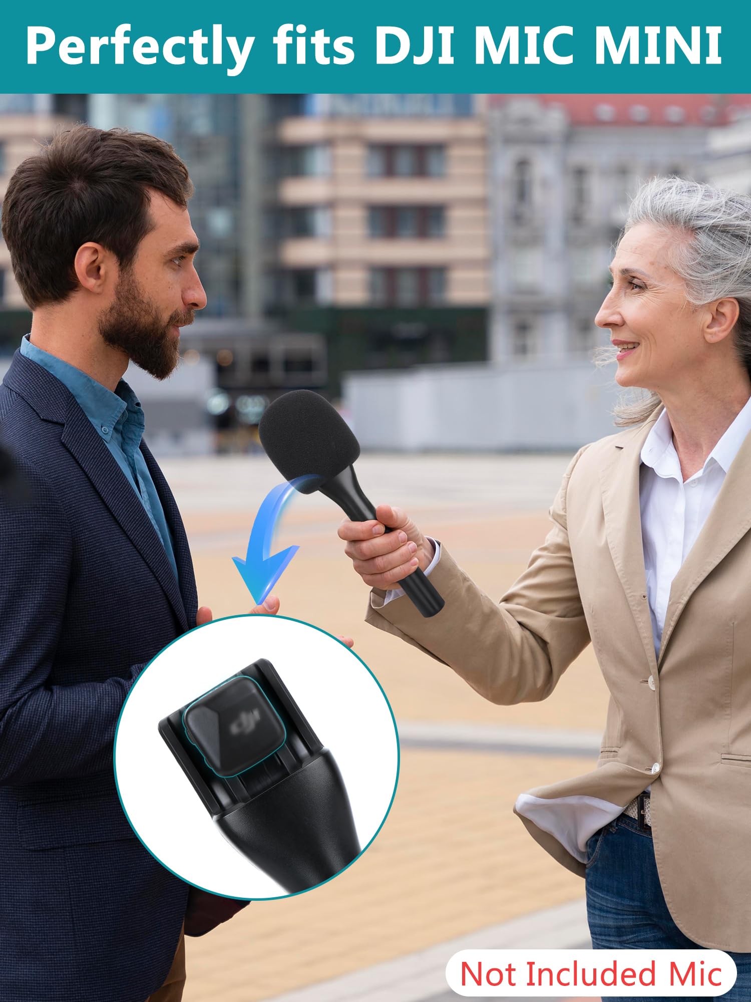 YOUSHARES Interview Handle for DJI Mic Mini - Image 2