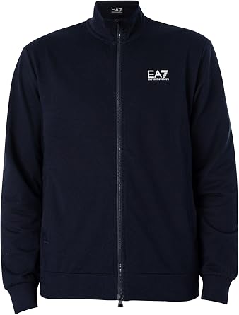 EA7 Men's Chest Logo Zip Tracksuit, Armani Blue, S