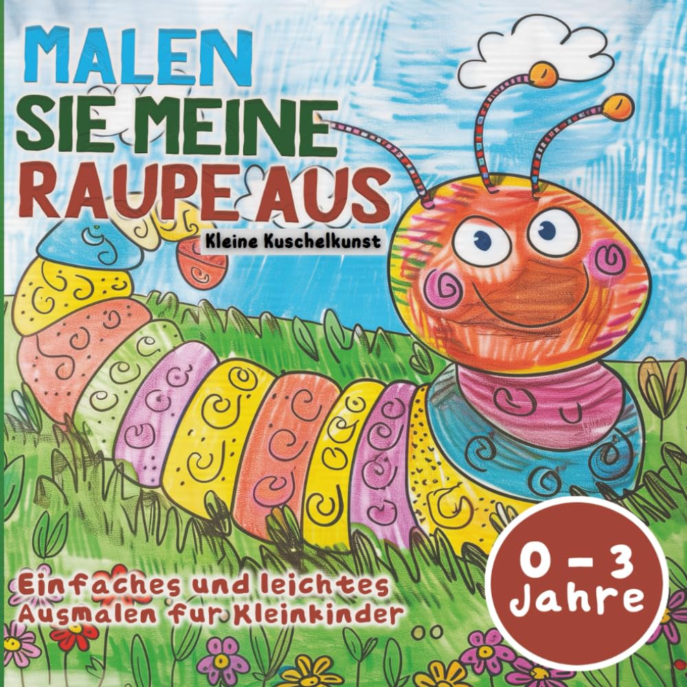 Malen Sie meine Raupe aus: Lustiges und einfaches Malbuch für Kleinkinder