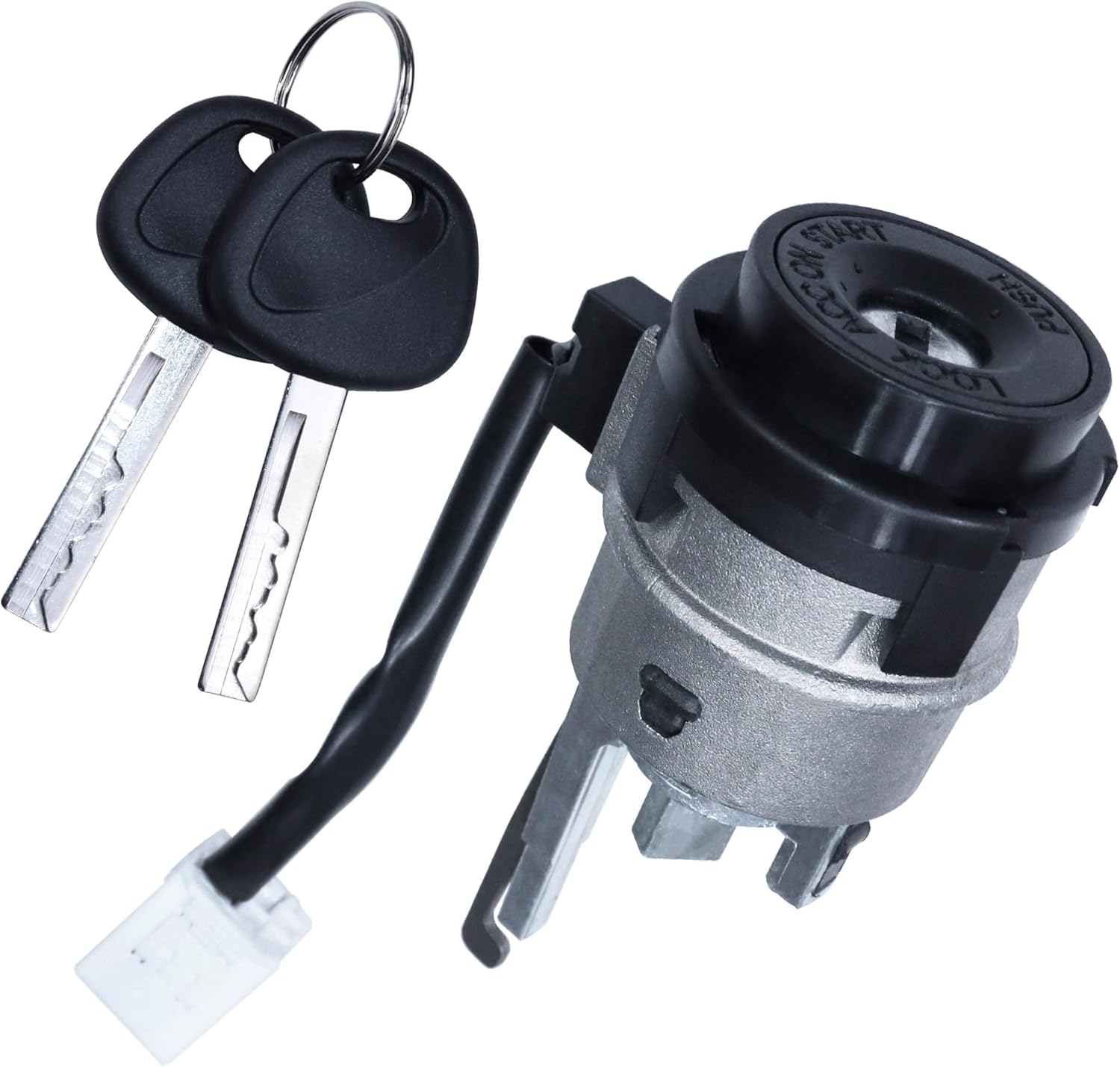 Ignition Switch Lock Cylinder and Pair Front Door Lock Cylinder with Keys Compatible with Chevy GMC Tahoe Yukon Silverado Suburban Sierra 1500 2500 1999-2000 Replace 704600 702912 598007