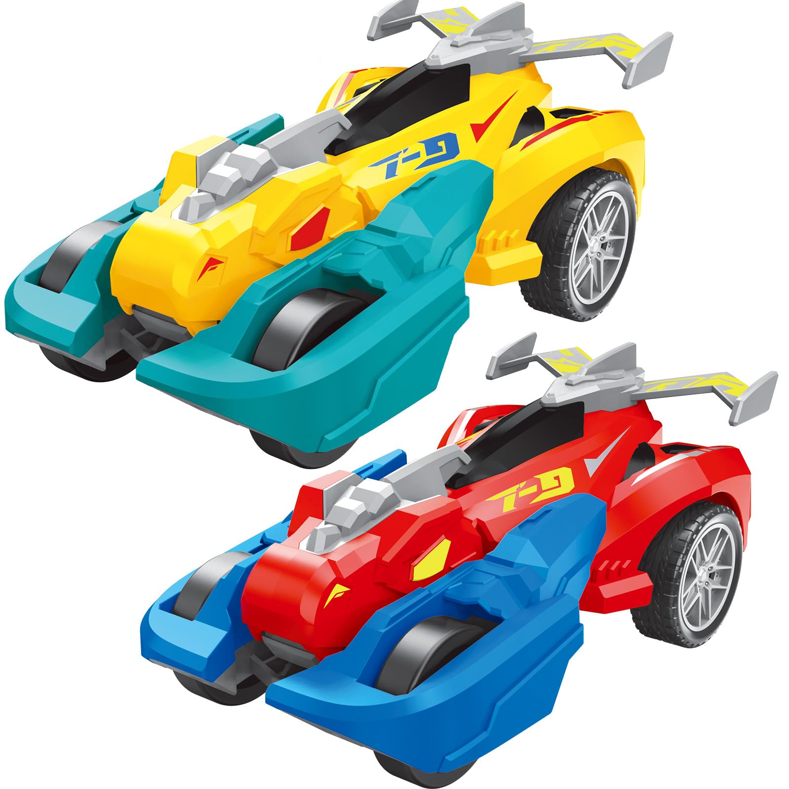 Dinosaur Monster Trucks - 2 Pack for Toddlers -7