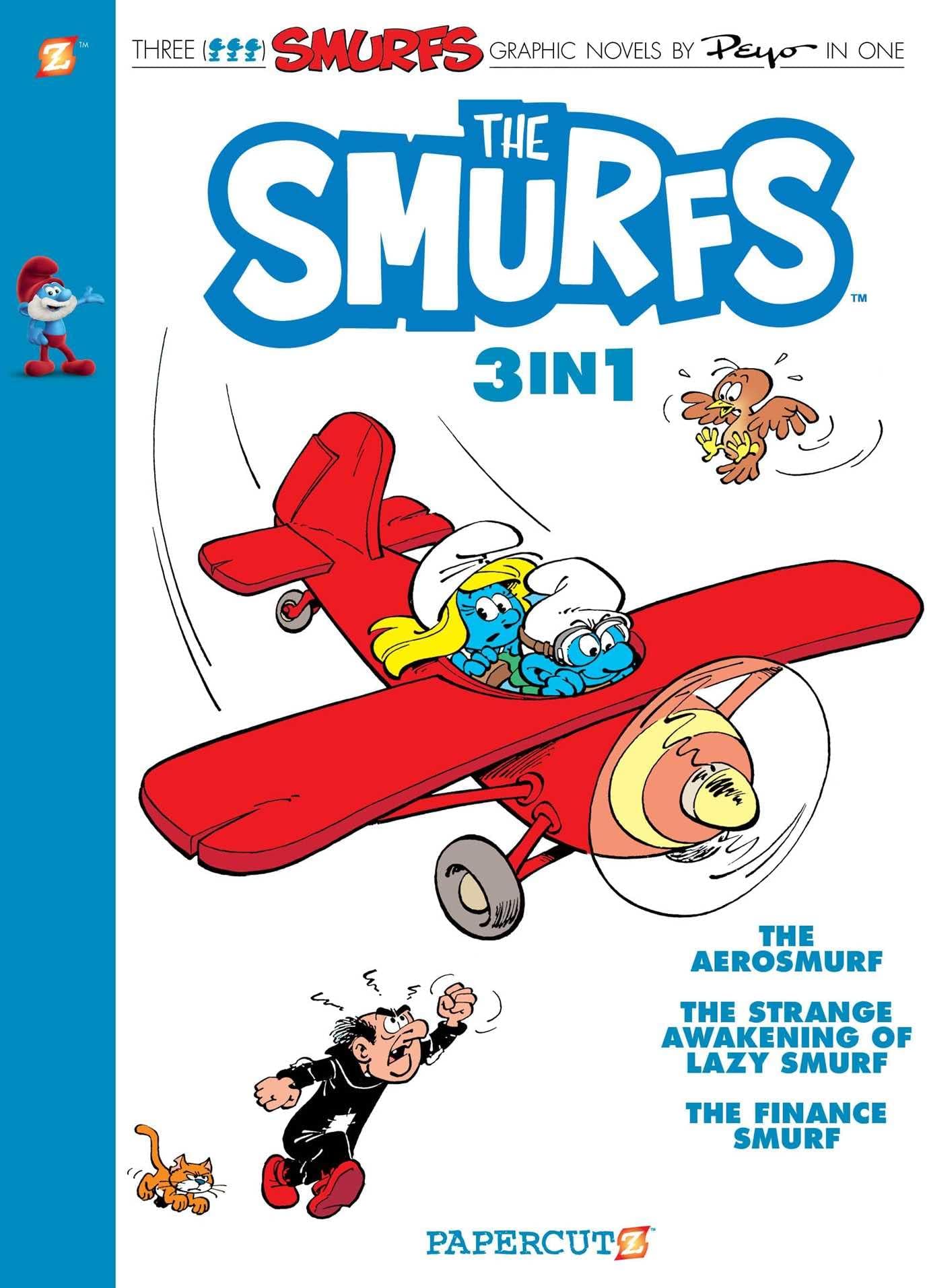 The Smurfs 3-in-1 #6: Collecting "The Aerosmurf," "The Strange Awakening of Lazy Smurf," and "The Finance Smurf (6) (The Smurfs Graphic Novels)