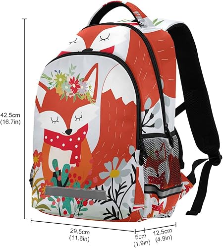 Miniatura 6 de Mochila para niños y niñas, mochila de escuela primaria, mochila de viaje, Zorro, Mochilas Daypack