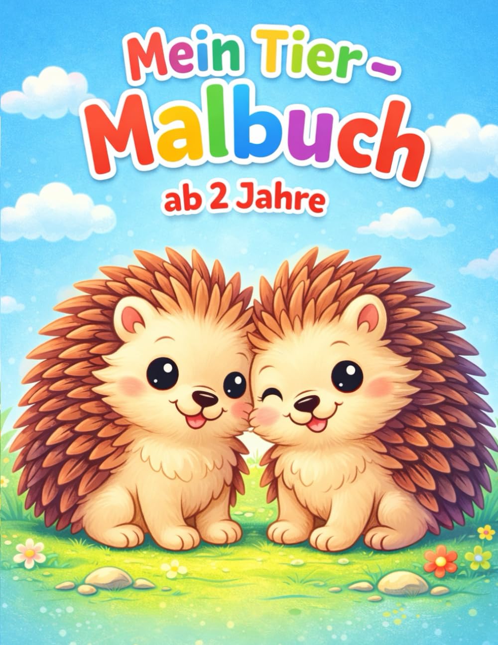 Mein Tier - Malbuch ab 2 Jahre: einfache Motive für Kleinkinder - Bauernhoftiere, Waldtiere, Meerestiere - Förderung der Kreativität und Motorik: 80 einfache Ausmalbilder für Kleinkinder