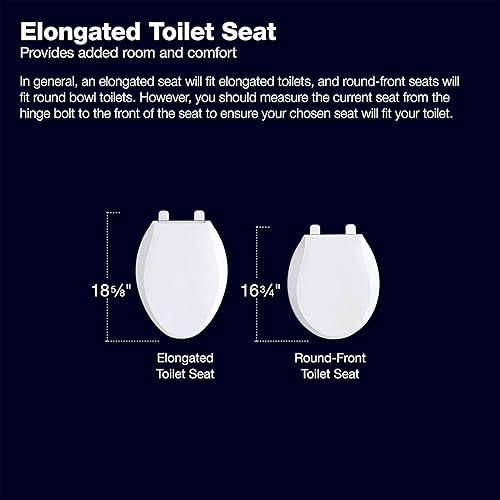 Miniatura 6 de Kohler 4636-RL-7 Cachet ReadyLatch - Asiento de inodoro alargado de cierre silencioso, color negro