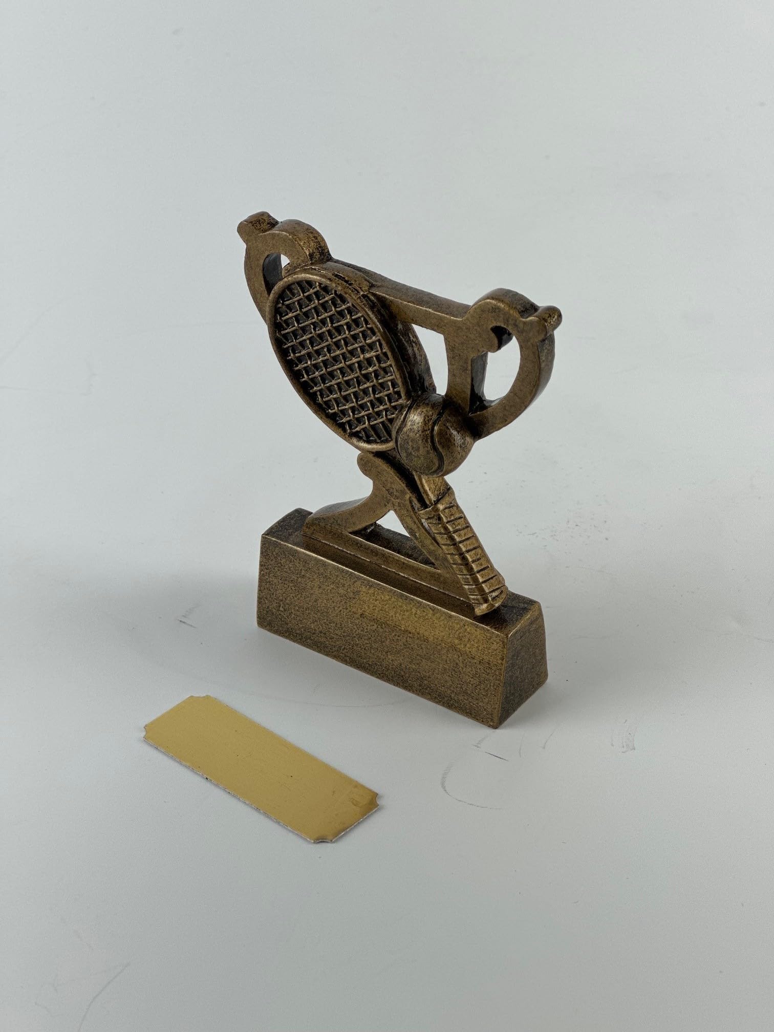 SilverTrophy Mini trofeo da tennis Gold Award, giocatore della partita, MVP, maggior parte degli assi, migliore: serve, rovescio e fronte, vincitore, più migliorato, rally più lungo, racchetta e palla