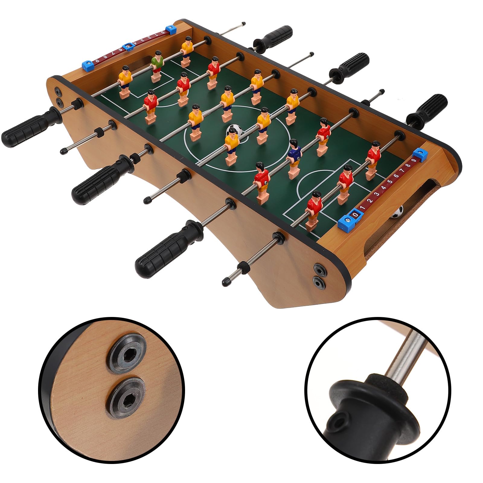 Zerodeko Gioco Interattivo Calcio Balilla da Tavolo per Famiglia e Ragazzo Ragazza, Resistente e Robusto, in Plastica e Metallo Inossidabile, per Momenti di Gioco Genitore-figlio