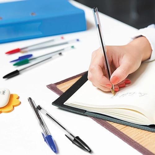 Miniatura 5 de BIC Cristal Xtra Smooth - Bolígrafos negros, punta media (0.039 pulgadas), caja de 500 unidades, bolígrafos extra suaves y fiables