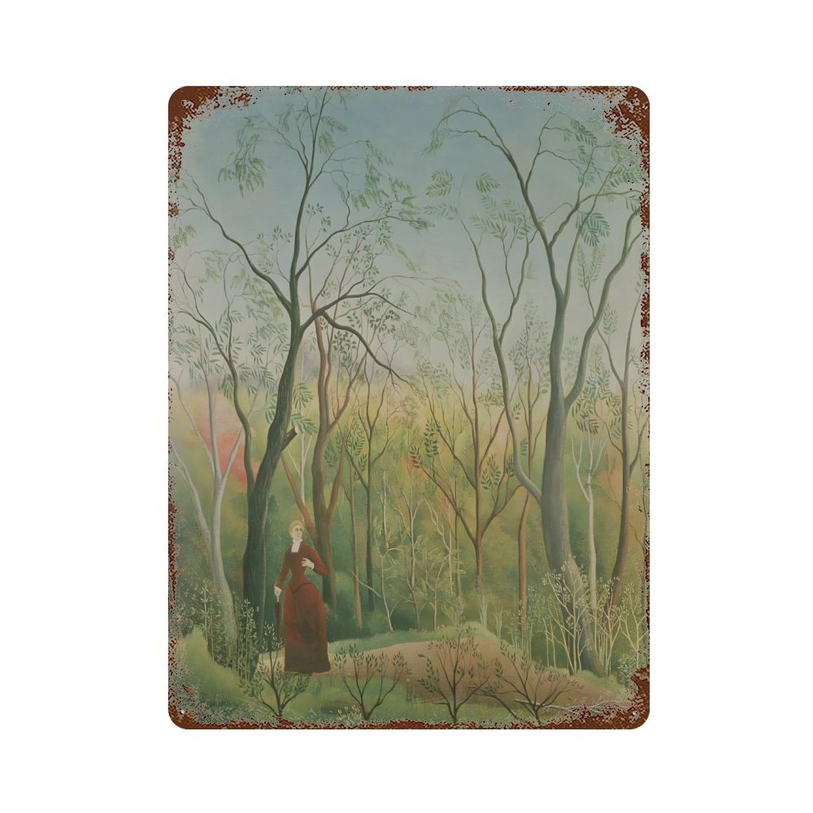 xiaoxiaoshen Henri Rousseau (8) Wall Decor Art Metal Tin Poster Modern Home Decor Art Home Bar Shop Decorations Vintage Sign 40x30cm