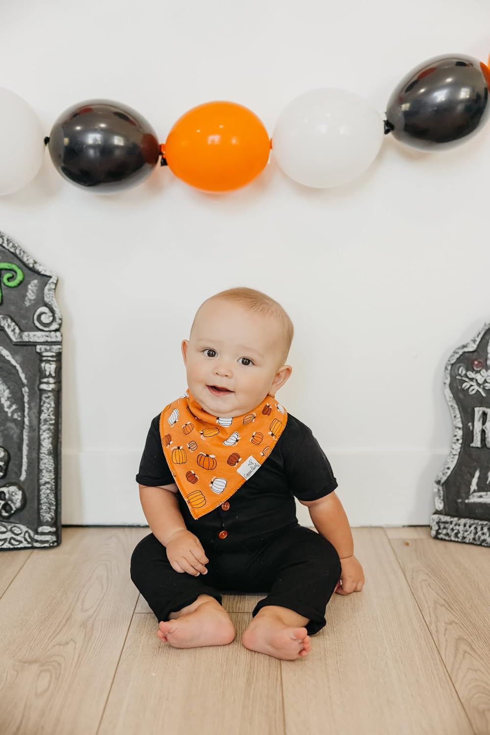 Copper Pearl Baby Bibs 4 Pack, Printed Bandana Drool Bibs for Baby Girl & Boy, Soft Cotton Drooling Teething Bibs