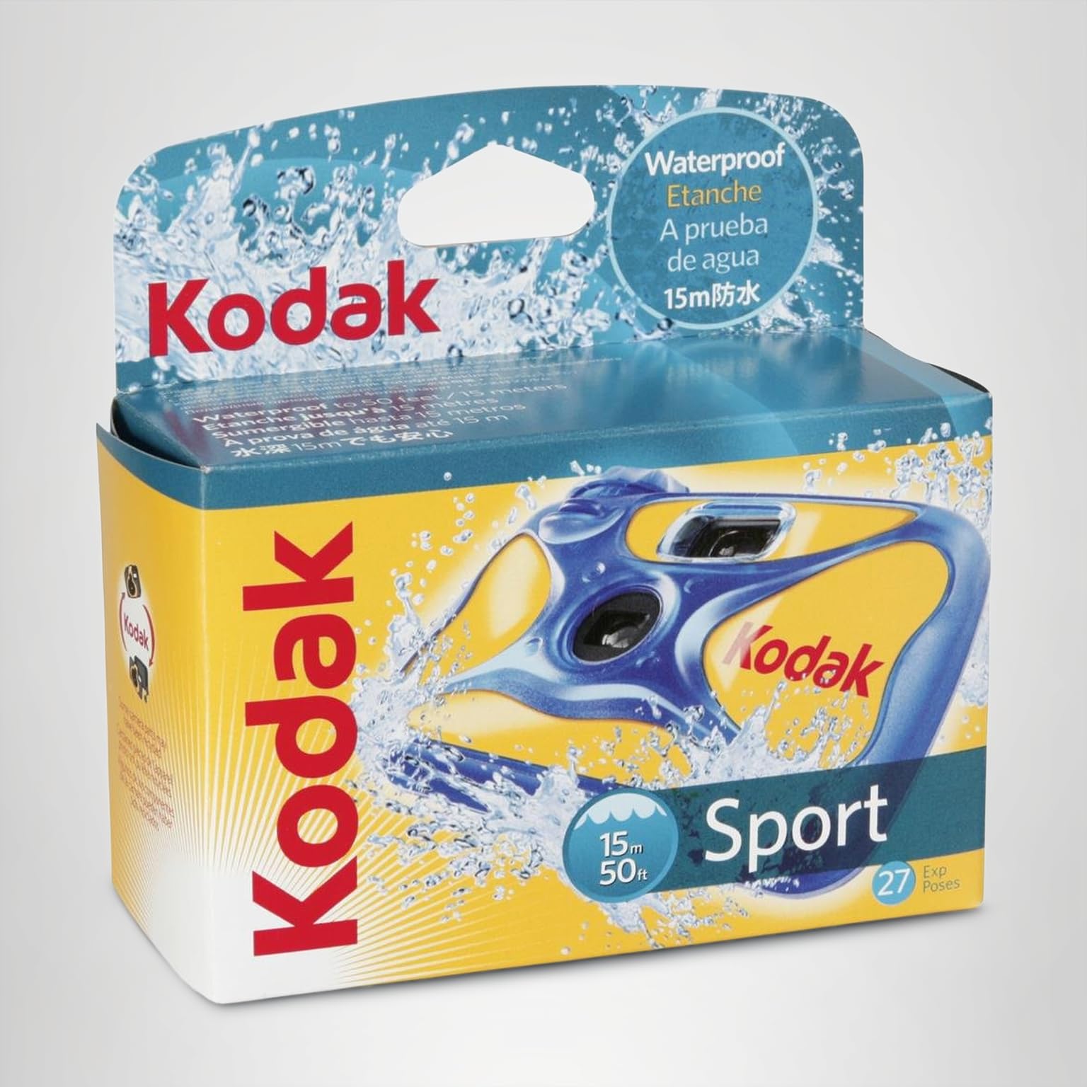 Amazon | Kodak レンズ付きフィルム スポーツ15m防水 27枚 8004707
