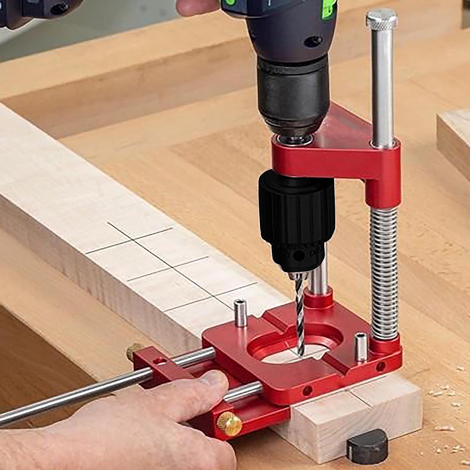 Buy 2021 Woodworking Drill Locator Portable drilling locator