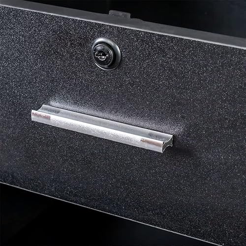 Miniatura 7 de Estación de salón de belleza con ruedas, estaciones de salón para estilista con 2 cajones y 1 gabinete, carrito de salón que ahorra espacio con 3