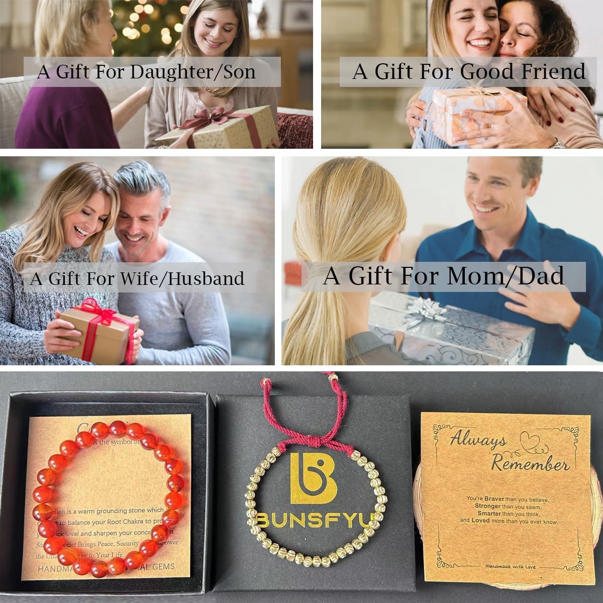 Tibetan Copper Bead Bracelet - Healing Crystal Bracelet -Friendship Bracelet Inspirational Bracelets - Handmade Lucky String Bracelet Natural Stone Power Energy Yoga Bracelet - Image 7