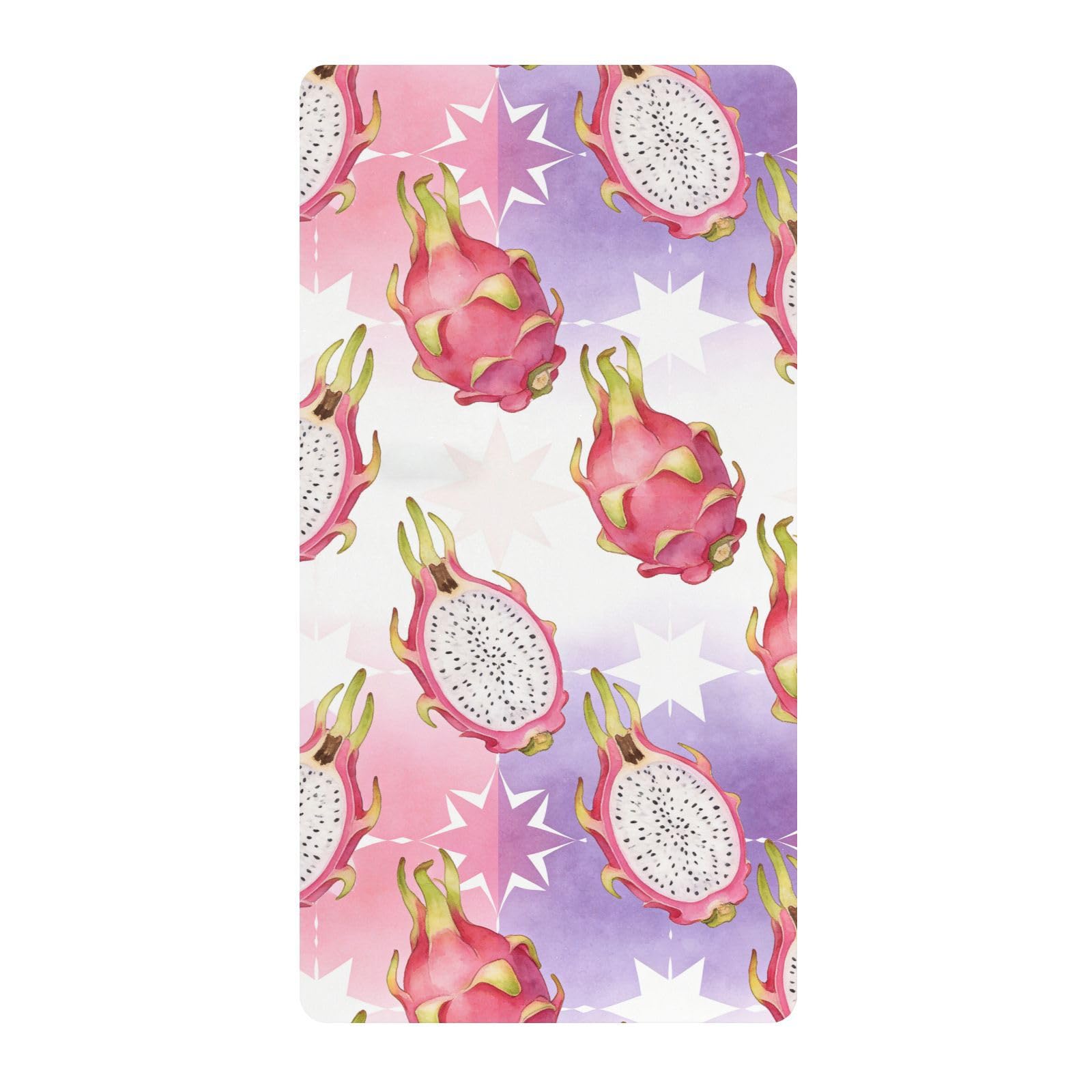 Dragonfruit Akwarelowe prześcieradła do łóżeczka dziecięcego dla chłopców i dziewczynek, bawełniane prześcieradło dla dzieci, miękkie, wygodne, unisex, do pokoju dziecięcego, 1 opakowanie