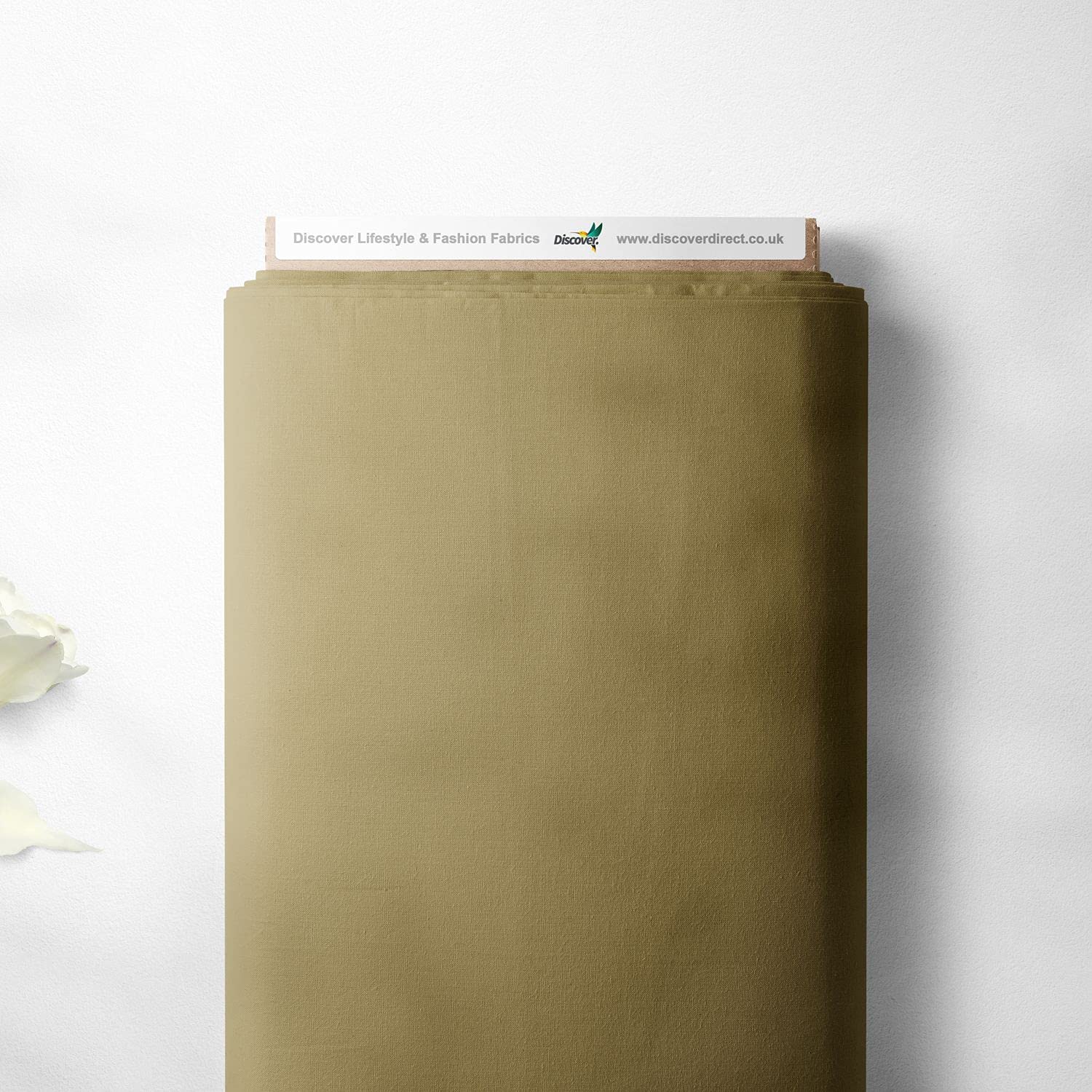 Discover Lifestyle & Fashion Fabrics Bamboo 100% Cotton Organic Premium Plain Solid Colours Sewing Quilting Craft Fabric | 44" - 112 Cm Wide (Per Quarter, )