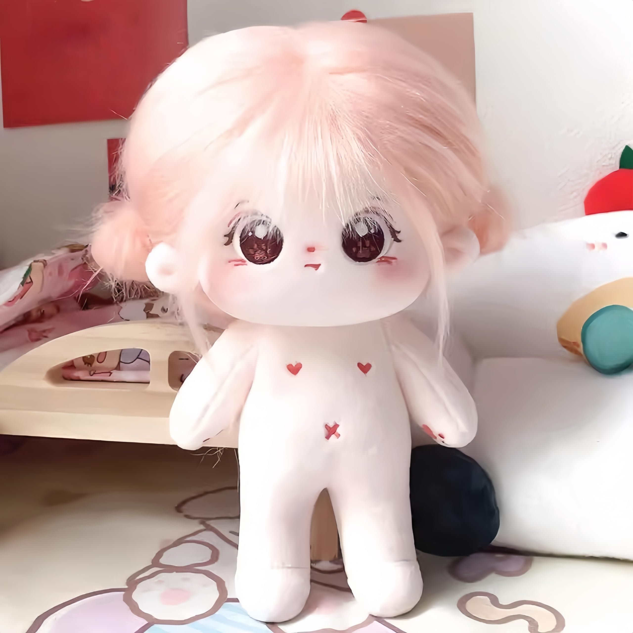 YHYQiFei 20cm plush doll with Skeleton,Cute Anime Cotton dolls,8 inch,Soft Stuffed Dress Up Doll,Collection Gift (P) — image 1